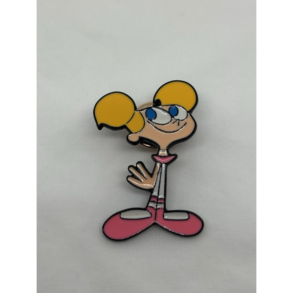 Unique Pin‎ Dede The Sister From Dexter Cartoon Character Brooch 1.5" Dee Dee